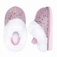 thumbnail image 1 of Kids Plush Fuzzy Slippers for Toddler Boys & Girls, Soft Warm Winter House Shoes, Non-Slip Thick Sole Bedroom Slides for Little Kid & Big Kid, 1 of 7