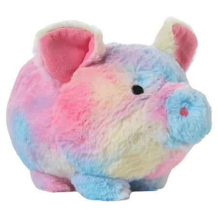 Kids Plush Piggy Bank Stuffed Animal Coin Bank for Girls - Tie Dye