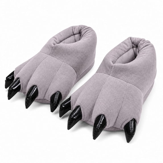 Kids Plush Slippers Animal Claw Non-Slip Home Shoes Cosplay