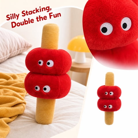 Kids Plush Toys Pillows | Cute Stuffed Animal for Play, Red Decorations for Student, Valentines Day Gift for Student, Soft Plush Stuffed Figure for Play, Single Pack, Durable