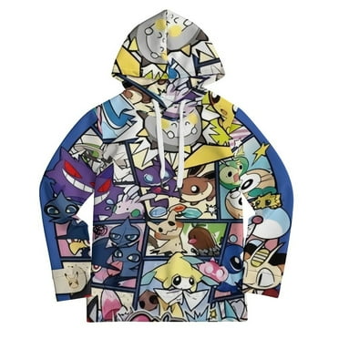 Kids Pokemon Hoodies Anime Pullover S Sweatshirt Pokemon Merch for Boys Girls