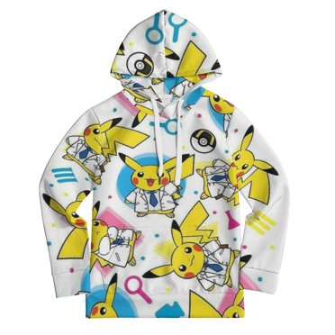 Kids Pokemon Hoodies Anime Pullover XL Sweatshirt Pokemon Merch for Boys Girls