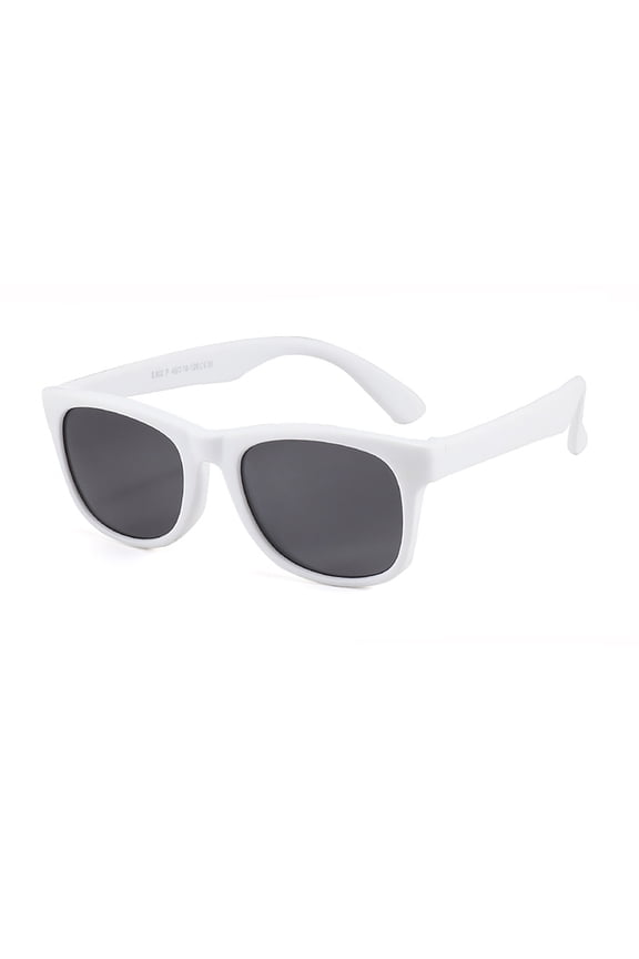 Kids Polarized Flexible TPEE Rubber Toddler Shades Daily Casual Outdoor Sports Silicone Eyewear for Girls Boys Ages 3-12, White2