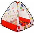 thumbnail image 1 of Kids Polka Dot Theme Ball Pit Play Tent, Indoor/Outdoor Pop-up Toy House, Extra Roomy, Easy Assembly - Balls Not Included, 1 of 5