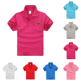 thumbnail image 1 of Kids Polo Shirt Lightweight Quick Dry Short Sleeve Lapel Golf T-Shirt Back To School Casual Print School Uniform T-Shirts Hot Pink 2-3 Years, 1 of 5