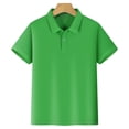 thumbnail image 1 of Kids Polo Shirt School Uniform Casual Summer Short Sleeve Comfy Soft Knit Top Back to School Wear, 1 of 7