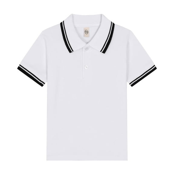 Kids Polo Shirts Boys Short Sleeve White Button down Shirt Boys Boy Clothes for Teen Boys 13-14 Years