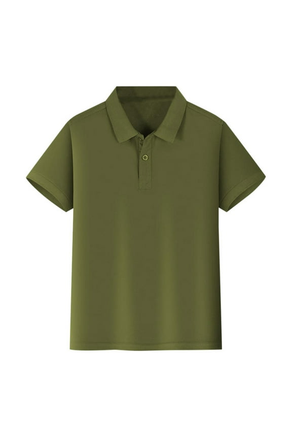 Kids Polo Shirts Girls School Uniform Shirts Short Sleeve Collared Shirts 4-15 Years