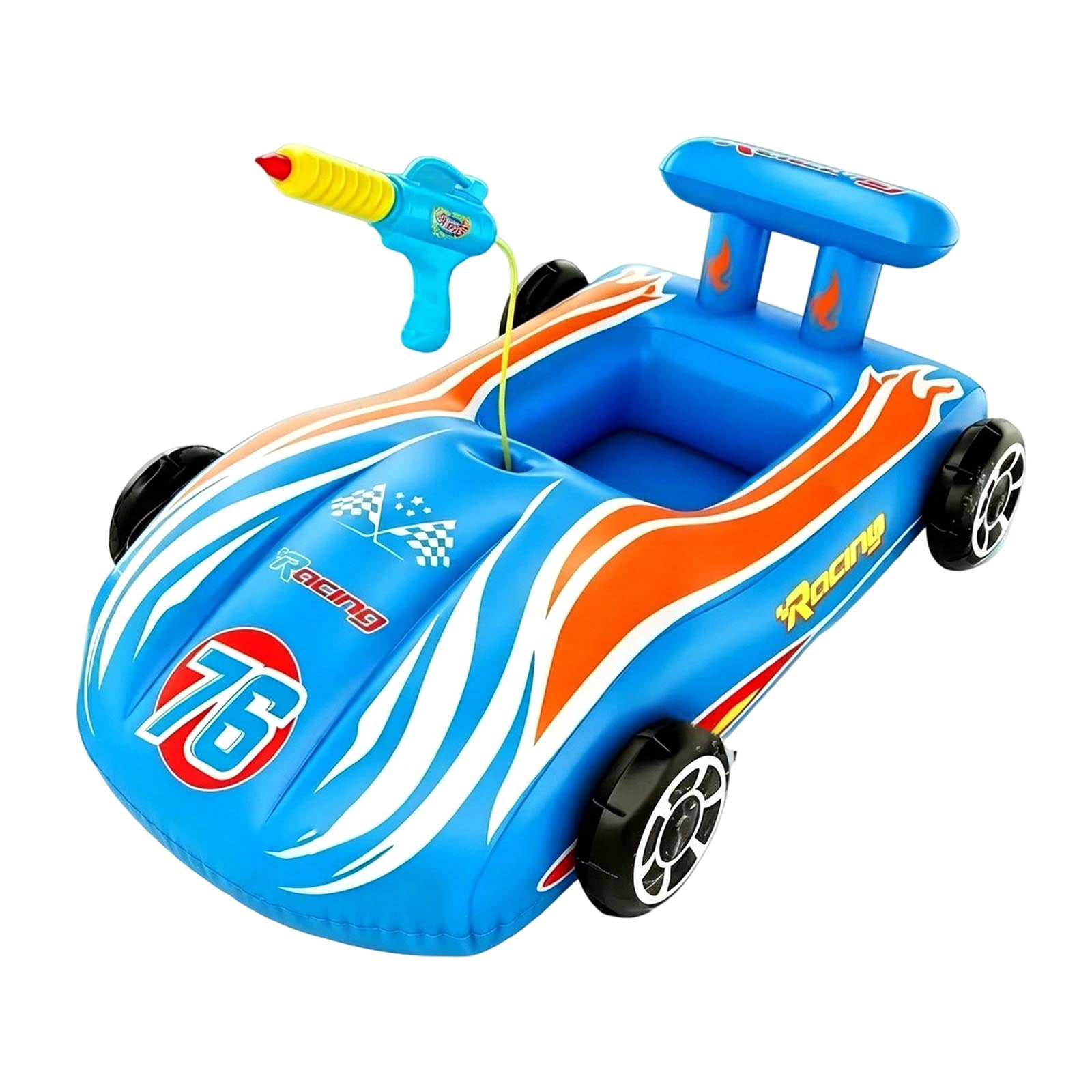 Kids Pool Floats with Water Gun, Pool Toys for Kids Ages 4-8, Fire Truck Toddler Floats for Pool, Pool Inflatables for Boys Girls and Children