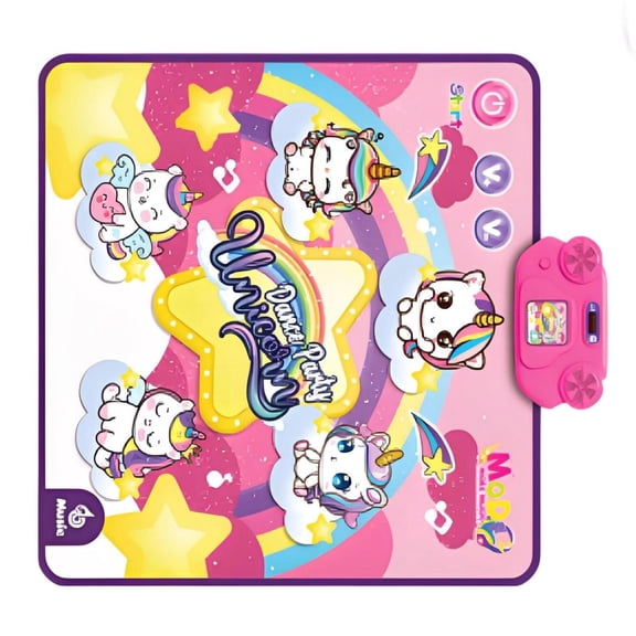 Kids Portable Dance Pad Featuring Multiplayer Mode & Sound Effects for Fun Aerobic Fitness Training