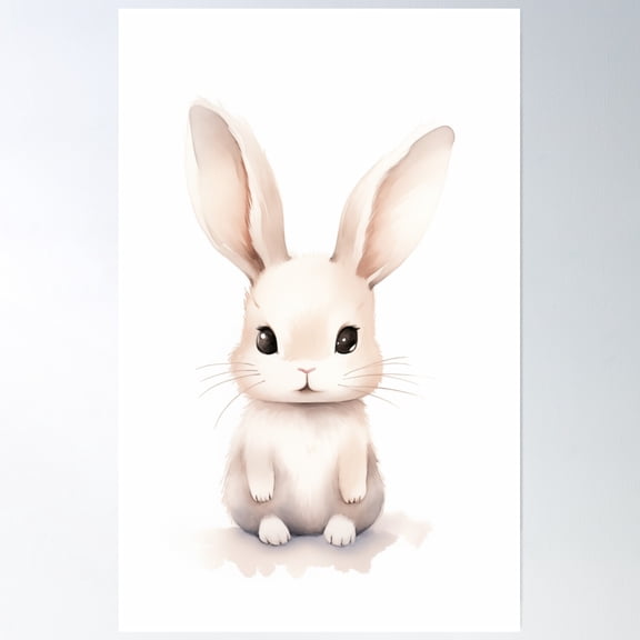 Kids Poster Nursery Art Kids Wall Arttoddler Poster Baby Bunny Art Baby Room Decor- Vintage Wall Arttrendy Retro Print Room Decor Wall Art , Poster Print Only