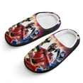 thumbnail image 1 of Kids Power Rangers Slippers Boys Girls Non-Slip Fuzzy House Slippers Warm Soft Plush Winter House Shoes Slip-On Shoes, 1 of 7