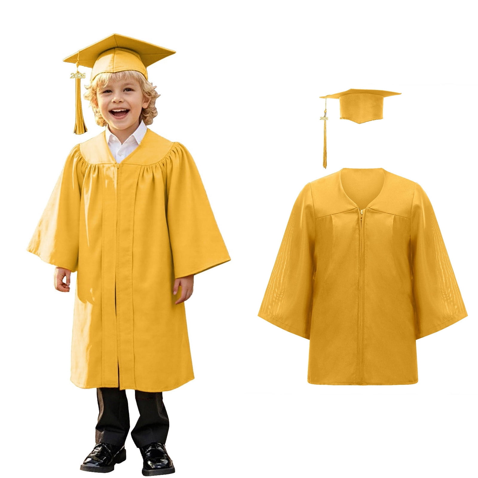 Kids Preschool Graduation Cap and Gown with 2026 Tassel and Gold Stole ...