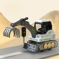 thumbnail image 1 of Push And Go Excavator Toy, Mechanical Engineering Truck, No Battery Needed, Movable Arm Toy, Durable ABS Plastic, Fun Construction Vehicle For Kids, 1 of 7