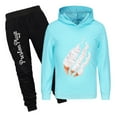 thumbnail image 1 of Kids PrestonPlayz Outfit Set Game Hoodie with Flame Print and Jogger Pants Boys Girls Pullover Tracksuit, 1 of 4