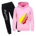 thumbnail image 1 of Kids PrestonPlayz Tracksuit Flame Hoodie and Jogger Pants Set for Boys Girls Gaming Outfit Gift for Birthdays or Holidays, 1 of 4
