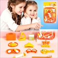 thumbnail image 1 of Kids Pretend Cutting Fruit Vegetable Play Food Toy Set, Toddler Plastic Slicing Play Kitchen Toy, Safe ABS Early Educational Role Play Toy, Birthday Holiday Gift for Boys Girls Ages 4-6, 1 of 7