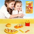 thumbnail image 1 of Kids Pretend Cutting Fruit Vegetable Play Food Toy Set, Toddler Plastic Slicing Play Kitchen Toy, Safe ABS Early Educational Role Play Toy, Birthday Holiday Gift for Boys Girls Ages 4-6, 1 of 7