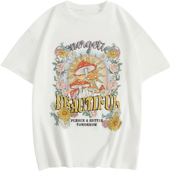 Kids' Printed T-Shirt Soft and Comfortable Crew Neck Short Sleeve Casual Style