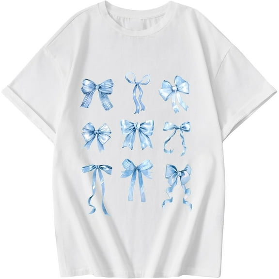 Kids' Printed T-Shirt Soft and Comfortable Crew Neck Short Sleeve Casual Style