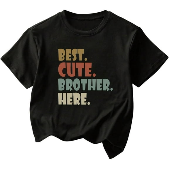 Kids' Printed T-Shirt Soft and Comfortable Crew Neck Short Sleeve Casual Style