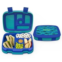 Kids' Prints Leakproof, 5 Compartment Bento-Style Lunch Box - Shark