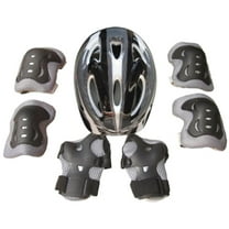 Kids Protective Gear Set - 2 Knee Pads 2 Elbow Pads 2 Wrist Guards 1 Helmet - for Skateboard Scooter Bike Cycling Skiting, for Boys Girls Ages 3-9, Kids Helmet and Pads Set, Sport Gear, Black