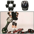 thumbnail image 1 of Kids Protective Gear Set 7 Piece | Helmet Knee Elbow Wrist Pads | Adjustable ABS Impact-Resistant | Breathable Sponge Padding | Cycling Skateboard Bike Rollerblading | Fits Children Teens, 1 of 4