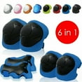 thumbnail image 1 of Kids Protective Gear Set Knee Pads for Kids 2-8 Years Toddler Knee and Elbow Pads with Wrist Guards 3 in 1 for Skating Cycling Bike Rollerblading Scooter, 1 of 4