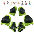 thumbnail image 1 of Qishi 3-in-1 Kids Knee/Elbow/Wrist Guards (3-8Y) for Skate/Bike/Scooter/Rollerblading-Green, 1 of 8
