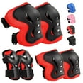 thumbnail image 1 of Kids Protective Gear Set Knee Pads for Kids 3-14 Years Toddler Knee and Elbow Pads with Wrist Guards 3 in 1 for Skating Cycling Bike Rollerblading Scooter- Red, 1 of 5