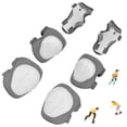 thumbnail image 1 of Kids Protective Gear for 3-8 Years Toddlers, Knee Elbow Pads with Wrist 3 in 1 Sports Gear Set for Bike, Cycling, Skateboard, Gray, 1 of 9