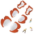 thumbnail image 1 of Kids Protective Gear for 3-8 Years Toddlers, Knee Elbow Pads with Wrist 3 in 1 Sports Gear Set for Bike, Cycling, Skateboard, Orange, 1 of 9