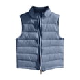 thumbnail image 1 of Kids Puffer Down Vest Boys Vest Stand Collar Lightweight Zip Up Sleeveless Jacket Winter Clothes 5-6 Years, 1 of 4