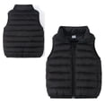 thumbnail image 1 of Kids Puffer Down Vest Kids Boys Girls Winter Vest Stand Collar Lightweight Zip Up Cute Vest Sleeveless Child Puffer Jacket 8-9 Years, 1 of 7