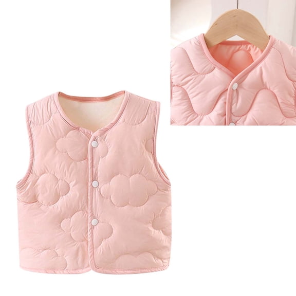 Kids Puffer Down Vest Kids Boys Winter Vest Lightweight Button Down Windproof Down Jacket Sleeveless Kids Girls Fall Jacket 3-4 Years