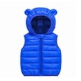 thumbnail image 1 of Kids Puffer Vest Boys Vest Hooded Jacket Sleeveless Windproof Down Jacket Outerwear Vests for Little Girls 4-5 Years, 1 of 7