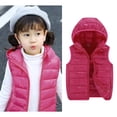 thumbnail image 1 of Kids Puffer Vest Boys Winter Vest Hooded Jacket Zipper Windproof Jacket Outwear Winter Clothes for Little Boys 5-6 Years, 1 of 5
