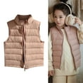 thumbnail image 1 of Kids Puffer Vest Boys Winter Vest Light Weight Down Vest with Zip Up Cute Jackets Sleeveless Kids Girls Fall Jacket 5-6 Years, 1 of 4