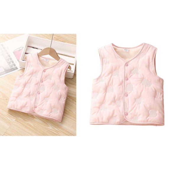 Kids Puffer Vest Cotton Girls' Outerwear Jackets & Coats Boys' Outerwear Vests Girl Clothes Size 3-4 Years