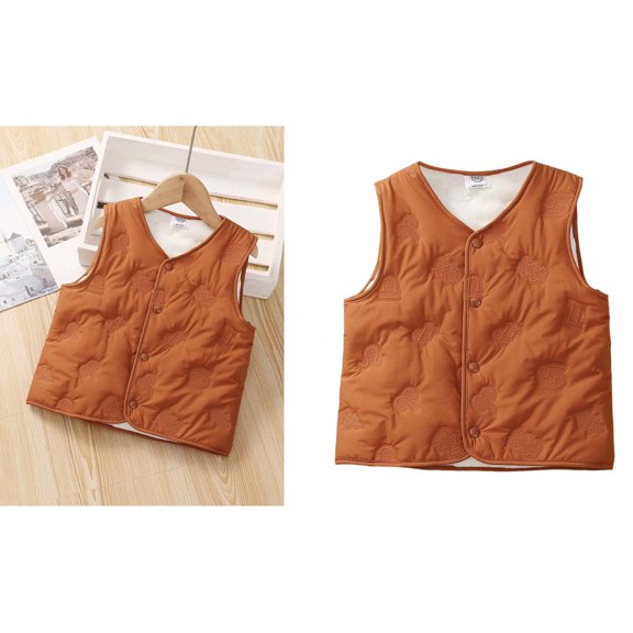 Kids Puffer Vest Cotton Girls' Outerwear Jackets & Coats Boys' Outerwear Vests Kids Clothes Girls Size 5-6 Years