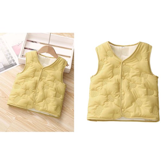 Kids Puffer Vest Cotton Girls' Outerwear Jackets & Coats Boys' Outerwear Vests Little Girls Clothes 5-6 Years