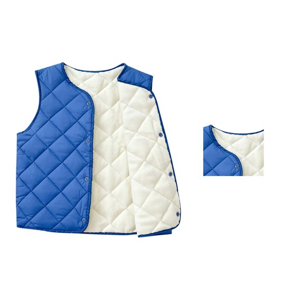 Kids Puffer Vest Cotton Girls' Outerwear Jackets & Coats Winter Vest Toddler Girl Clothes 6-8 Years