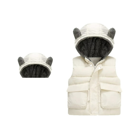 Kids Puffer Vest Girls Girls' Outerwear Jackets & Coats Girls Winter Clothes Girls Fashion 4-5 Years