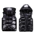 thumbnail image 1 of Kids Puffer Vest Girls with Hooded Sleeveless Jacket Lightweight Girls' Outerwear Vests Winter Vest Girls Vest 3-4 Years, 1 of 4
