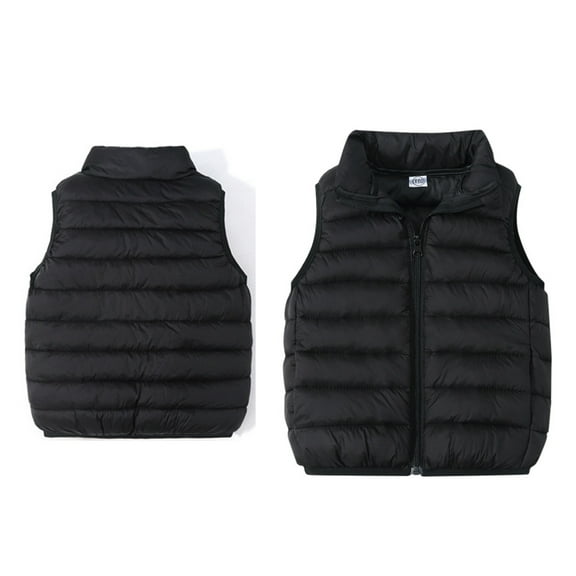 Kids Puffer Vest Kids Boys Girls Winter Vest Light Weight Down Vest with Zip Up Sleeveless Jacket Kids Boy Jacket 6-7 Years