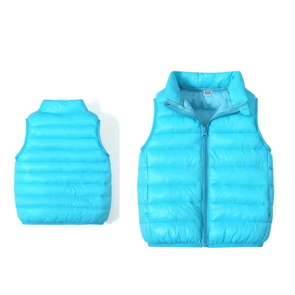 Kids Puffer Vest Kids Boys Winter Vest Light Weight Down Vest with Zip Up Cute Jacket Sleeveless Kids Boy Jacket 6-7 Years