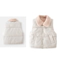 thumbnail image 1 of Kids Puffer Vest Kids Boys Winter Vest Lightweight Water-Resistant Button Down Puffer Jacket Sleeveless Kids Boy Jacket 3-4 Years, 1 of 7