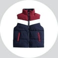 thumbnail image 1 of Kids Puffer Vest Kids Winter Vest Stand Collar Lightweight Water-Resistant Zip Up Cute Jackets with Sleeveless Winter Fleece Vest 5-6 Years, 1 of 8