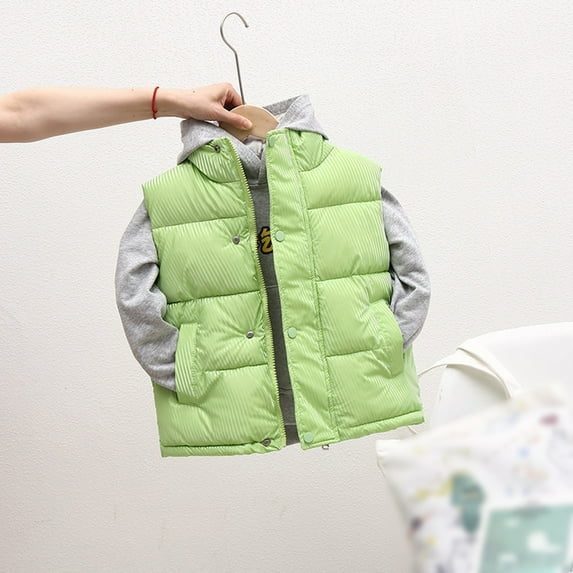 Kids Puffer Vest Lightweight Sleeveless Outerwear Jackets & Vests Kids Kids Winter Clothes Girls Puffer Vest Size 6-7Years